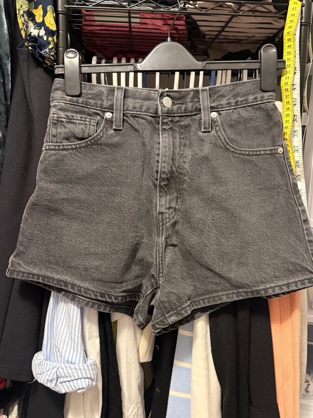 Levi's high waisted mom shorts